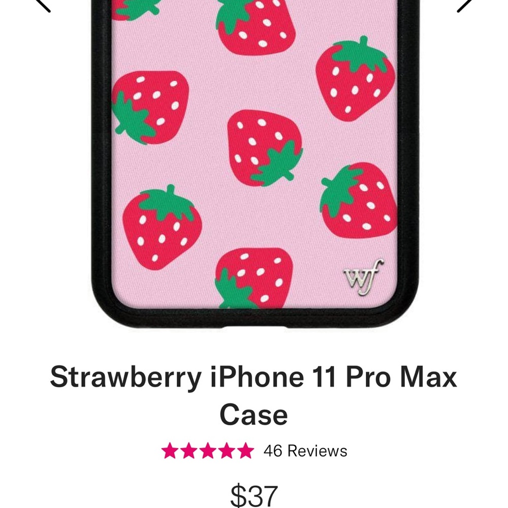 Wildflower strawberry iPhone 11 Pro Max case